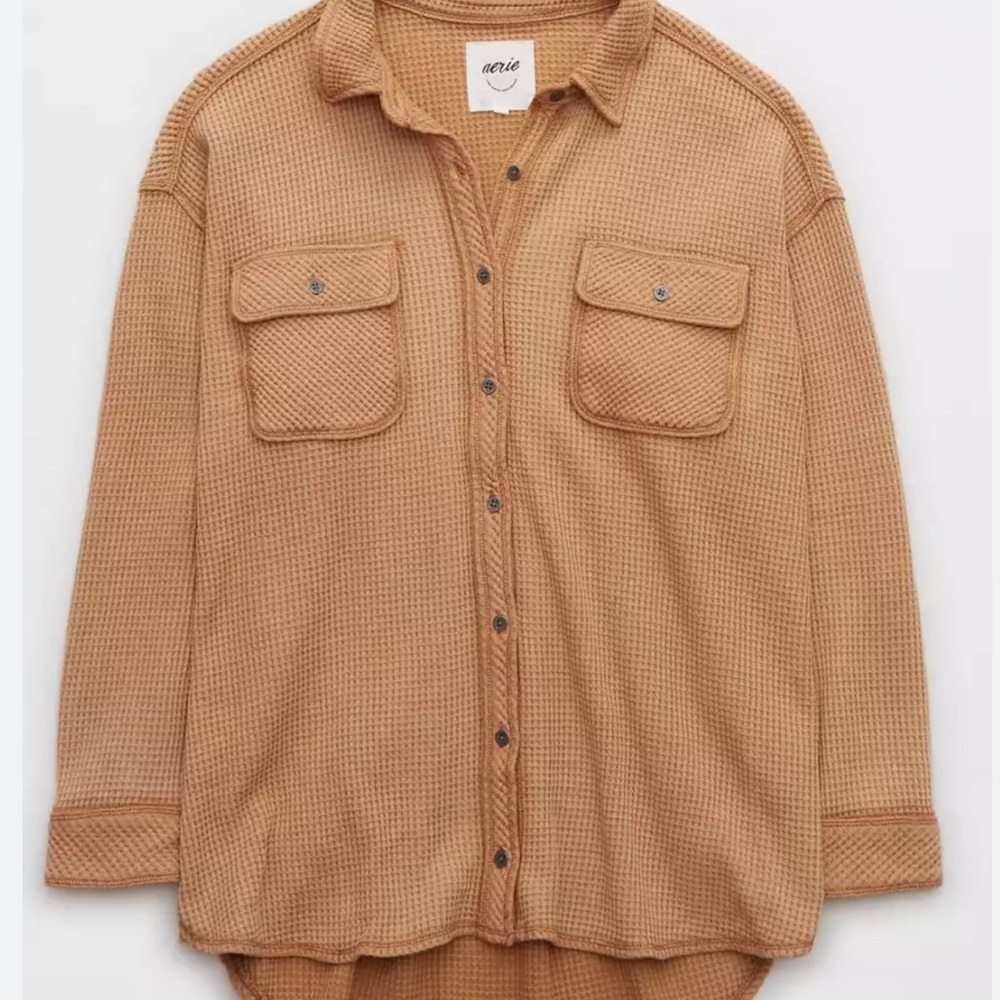 Aerie: Lumber Jane Waffle Shirt